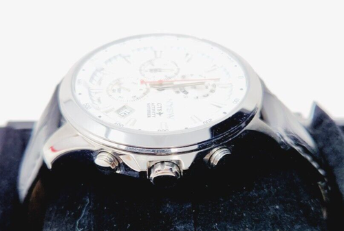 NYSW NY-MH-02 NY-MH-02A Black Leather White Dial Silver Bezel - Picture 2 of 5
