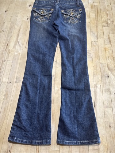Girls Vintage Mudd Jeans size 12 Flap Pocket Rhinestone Bootcut - Picture 11 of 14