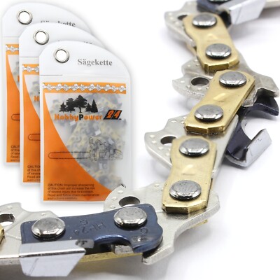 3x Sägekette Vollmeißel 30cm 44 TG 3/8 LP 1,1mm für Stihl HT70 HT75 HT100 HT101