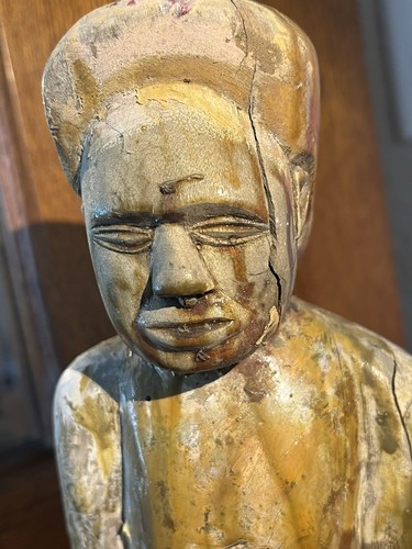 Antike maritime Volkskunst geschnitztes Holz Aushängeschild - Bild 6 von 22