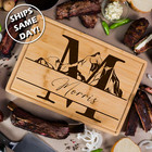 Personalized Cutting Board Custom Engraved Home Gift Mountain Decor Wedding Gift