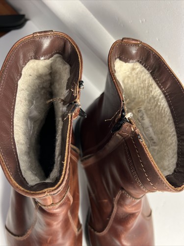 VTG 80s Dexter Armortred Oil Resistant Mens Zipper Ankle Boots Made In USA 10.5 - Picture 3 of 10