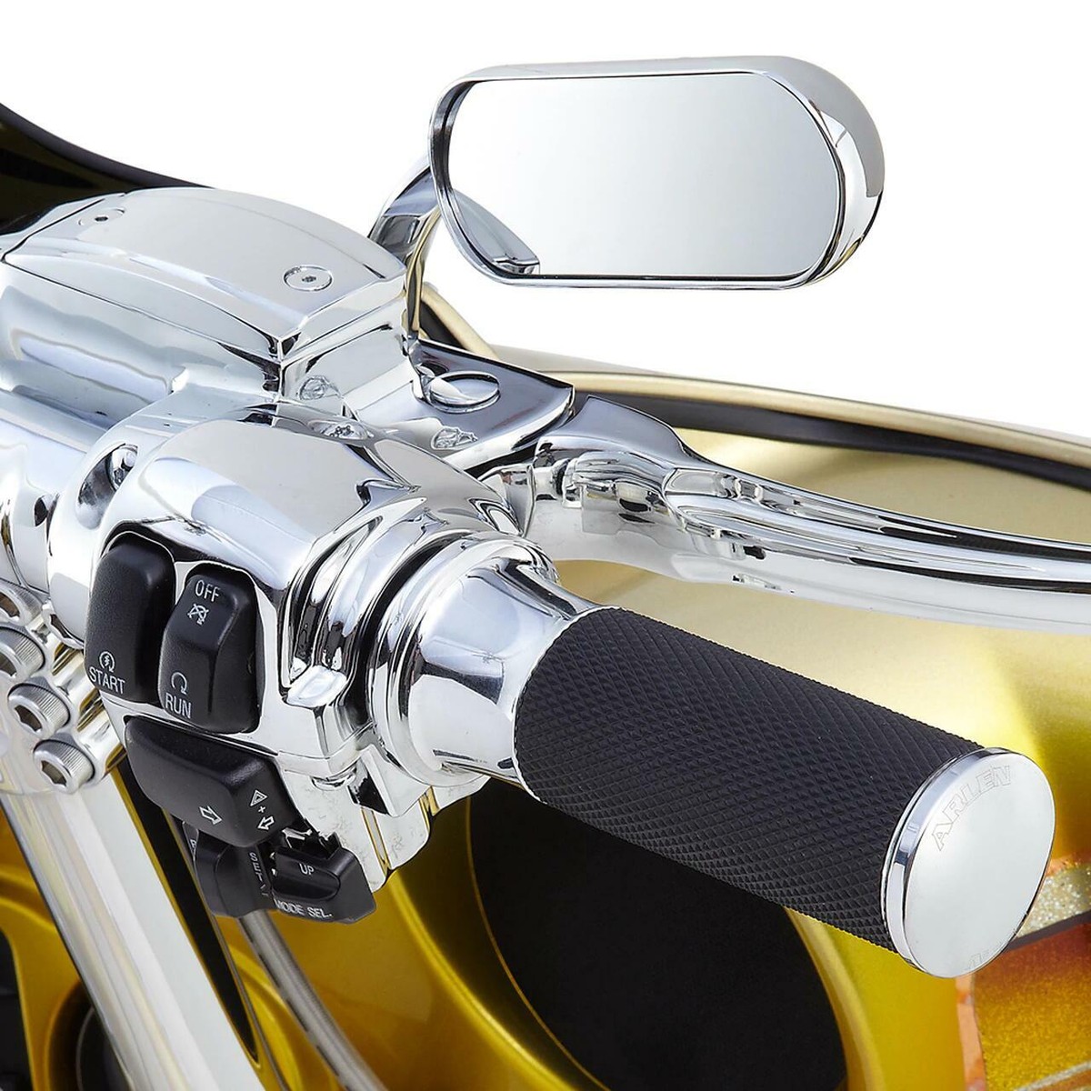 Rétroviseurs Moto Noir 8mm - Pour Harley Davidson Dyna, Softail, Touring