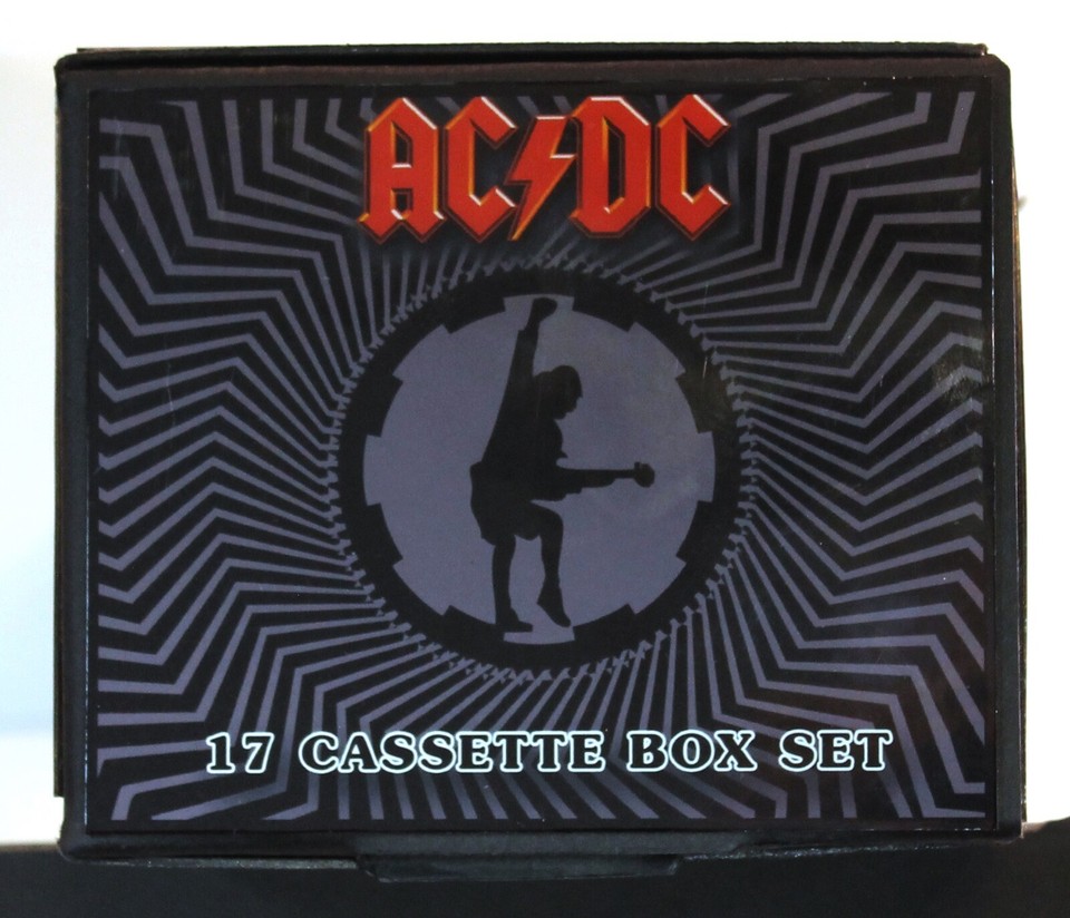 AC/DC - 17 NEW/SEALED remastered cassette tapes in a custom box set lot ...