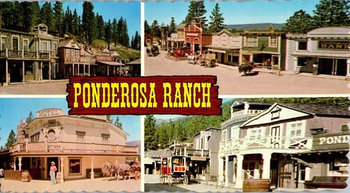 Vintage Postcard Western Ponderosa Ranch Incline Village ~ NV Movie Set TV Show - Picture 1 of 3