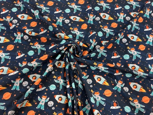 Children's Cotton Jersey Fabric 4-Way Stretch Knit Animal for leggings T-Shirts - Picture 48 of 107