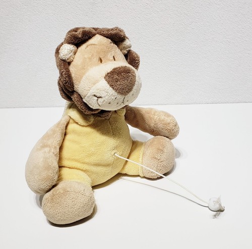 Rare HTF Noukie's Pull Cord Lullaby Lion Baby Stuffed Plush Animal Friend 8" EUC - Picture 1 of 8