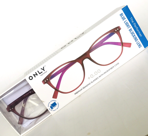 ONLY Eyewear Blue Light Blocking Premium Glasses Performer +0.0 Microfiber Case - Picture 4 of 4