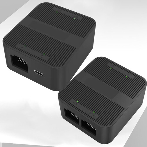 RJ45 1 in 2 Gigabit Network Sharer 2 Port Mini Switch Network Splitter - Picture 3 of 9