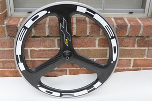 hed tri spoke front wheel
