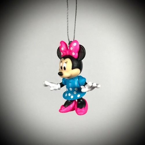 Vestido azul con ornamento minnie mouse de 2,25" rosa arco disney árbol regalo a prueba de roturas - Imagen 5 de 6