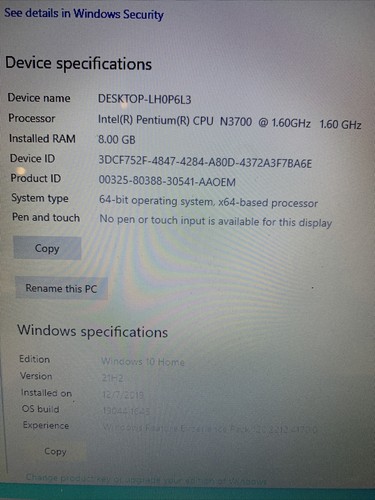 ASUS Laptop X751S 17” 1600x900 Pentium N3700 8GB RAM 1TB HDD Win10 Black - Picture 2 of 12