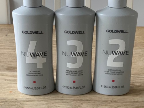 GOLDWELL NUWAVE STEP 2, 3, 4 SEMI PERMANENT SHAPE CHANGE SET EFFORTLESS WAVES - Picture 2 of 6