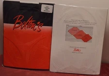 2 Pair Lycra Bolton's Black Dots Black Pantyhose Medium Tall Control Top Y13