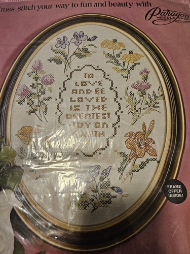 Paragon Cross Stitch " To Love And Be Loved" Sampler.
