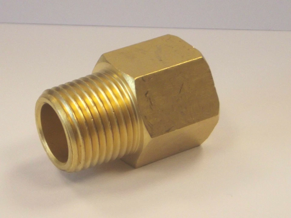 CONTEXT Metric & BSP Male to Female BSP in Brass -European Male-Fem Extension Adapters