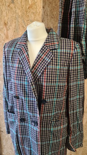 Aquascutum Wollmantel in voller Länge passender Rock plissiert 40 Zoll Brustumfang UK 10/12 - Bild 3 von 12