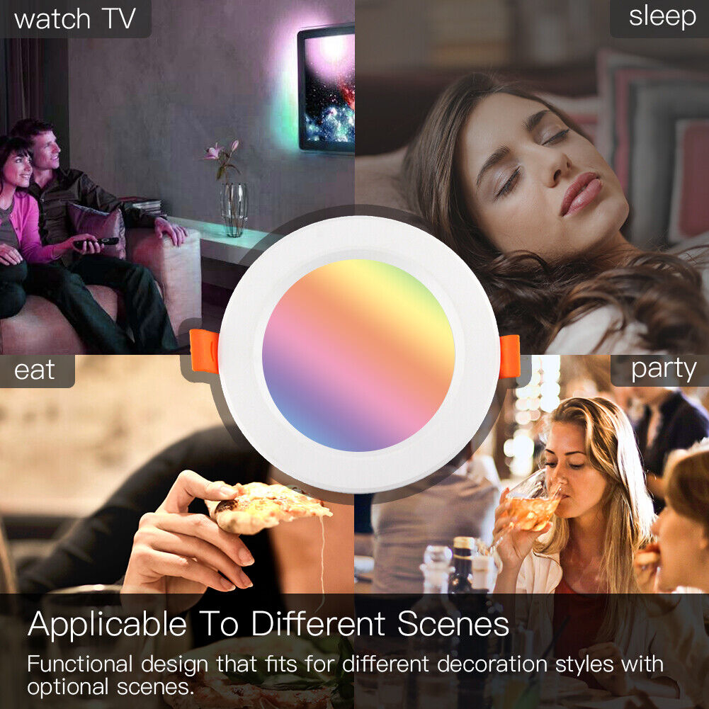 MOES WiFi Smart LED Downlight Dimmable Spotlight Bulbs 7W/10W RGB C+W Voice APP - Picture 8 of 14