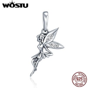 925-Sterling-Silver-Flower-Fairy-Beads-Pendants-Fit-Original-Charm-Bracelet-Neck