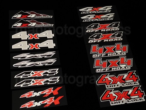 2 pz adesivi riflettenti 4x4 per pickup Ranger RAM Hilux ATV UTV SUV - Foto 5 di 15