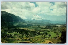 Oahu Hawaii Postcard Island Kaneohe Valley View Pali Road Exterior 1956 Vintage