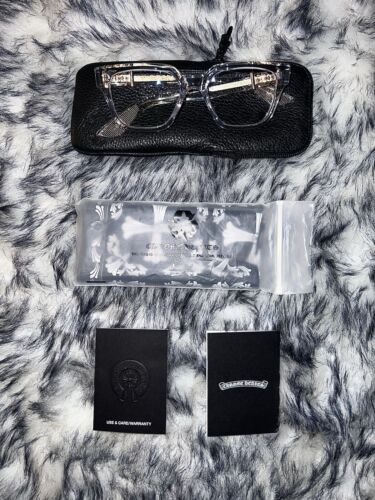 RARE‼️ Chrome Hearts Vagillionaire Crystal Gold Glasses - Box Officer Cox Ucker - Picture 2 of 23