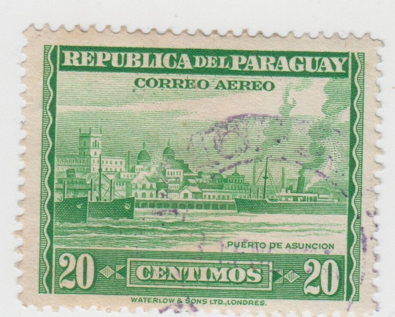 PARAGUAY 1946. Port of Asunción.  Country Views. Sc# C159