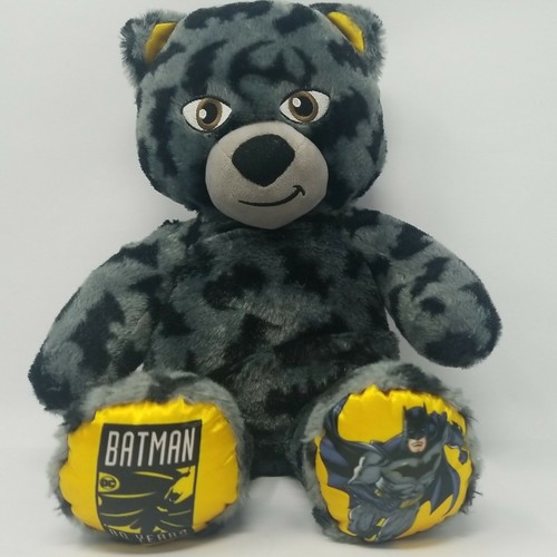 Costruisci Un Orso Batman 80 Anni Grigio Nero Pipistrello Simbolo 16” Peluche Teddy - Foto 3 di 10