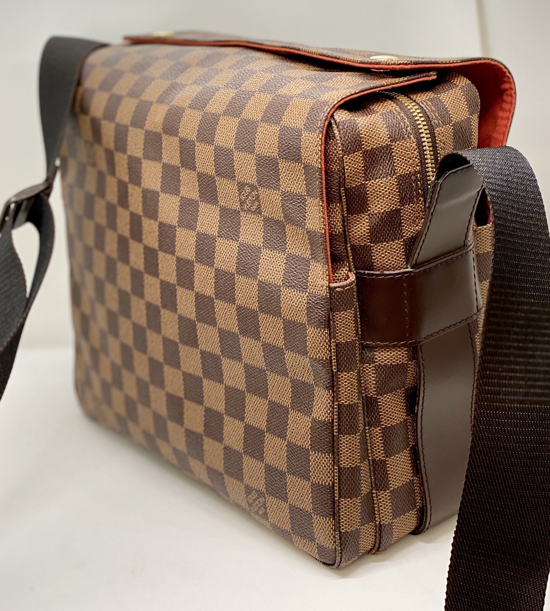 LOUIS VUITTON Damier Ebene Naviglio Shoulder Crossbody Messenger  