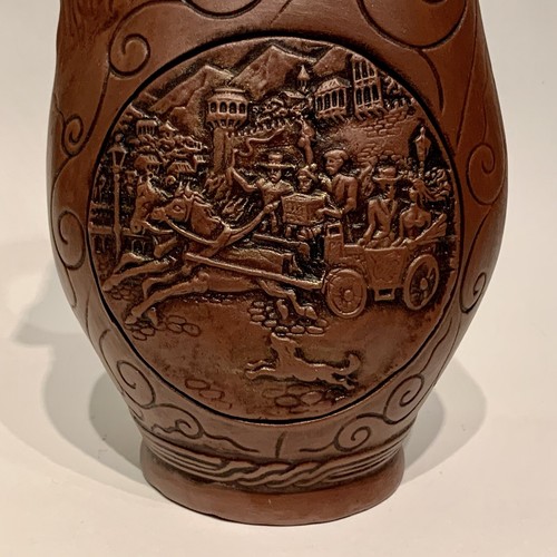 Georgian Royal Collection Khvanchkara Red Wine Ceramic Clay Wine Jar Signed - 第 2/16 張圖片