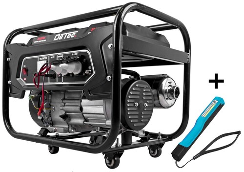 DeTec. Stromerzeuger Generator Notstromaggregat 7 PS Benzin 3,3kW 230V + COB Pen - Bild 1 von 9