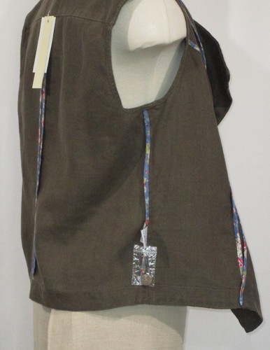 Kut from the Kloth Women's NWT Large Olive Green Draped Vest - Picture 6 of 13