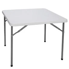 34 Inch Folding Card Table Indoor Outdoor Portable Plastic Camping Picnic Table