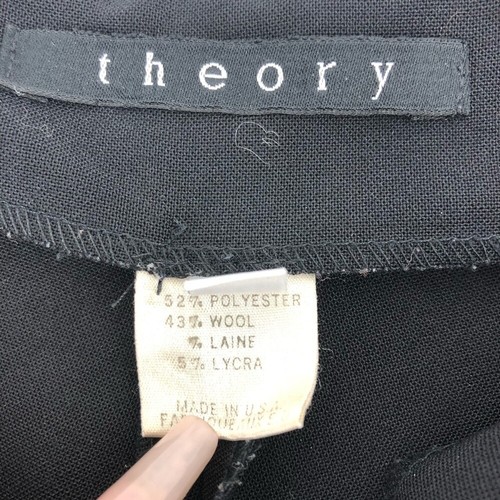 Theory Black Breathable Cropped Pants | Made in USA - Picture 6 of 7