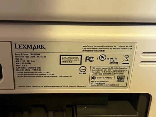 Lexmark MS312dn Monochrome Laser Printer Page Count 7702  NO TONER INCLUDED!! - Picture 6 of 6