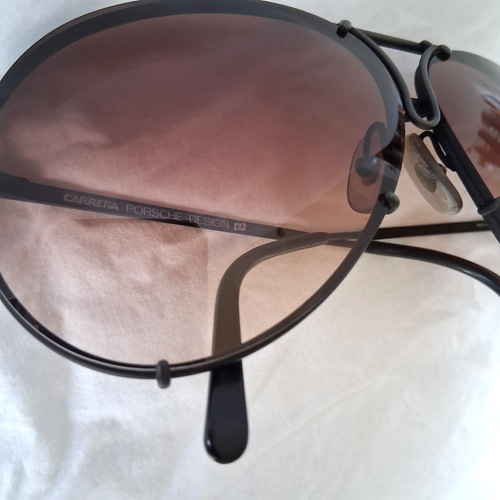 Gafas de sol vintage CARRERA Porsche 5621 Aviator bronce estuche metálico y lentes adicionales - Imagen 6 de 24