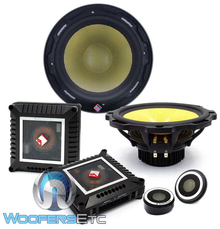 ROCKFORD FOSGATE POWER T3652-S 6.5" COMPONENT SPEAKERS LIQUID CRYSTAL TWEETERS - Image 2 of 4