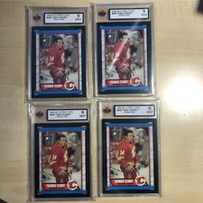 1989/90 OPC Theo Fleury RC #232 KSA MINT!! future HOF LOT OF 4. INVESTORS !!