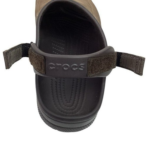 Zoccoli Crocs uomo 13 Yukon Vista ll ecopelle marrone nuovi senza etichette - Foto 9 di 11