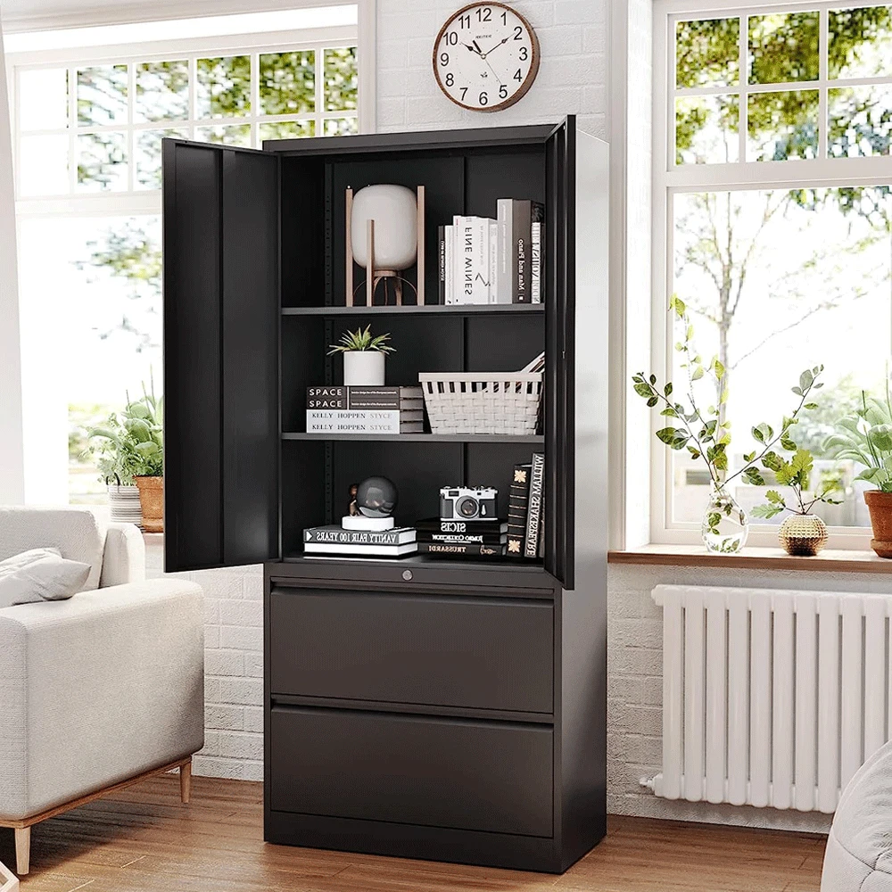 Tall Storage Cabinet with Shelves, Drawers & Doors - 48W x 30D