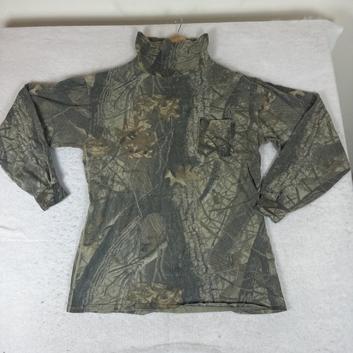 Vintage RARE Ace Outdoor Outfitter Crew Neck LS T-shirt Size L CAMO USA - Picture 3 of 15