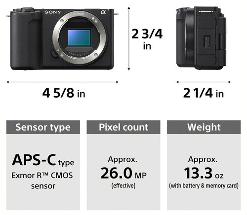 Sony ZV-E10 II Spiegellose Digitalkamera in Schwarz + 16-50 OSS II Objektiv (UK) Neu in OVP - Bild 15 von 24