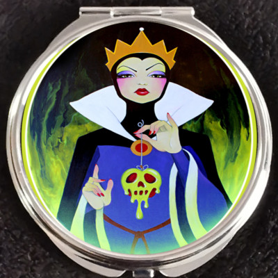 Snow White Evil Queen Mirror Mirror on the Wall Resin Planar Birthday Party Villain 5pc Poison Apple Slime Charm Flatback Bow Center