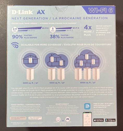D-Link Mesh Wi-Fi 6 Router AX1800 NEW - Picture 2 of 5