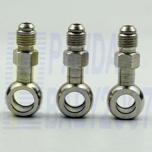 Straight banjo eye fitting adapter AN4 -4 4AN to M10 10mm M11 11mm M12 12mm 1PCS - Picture 3 of 5