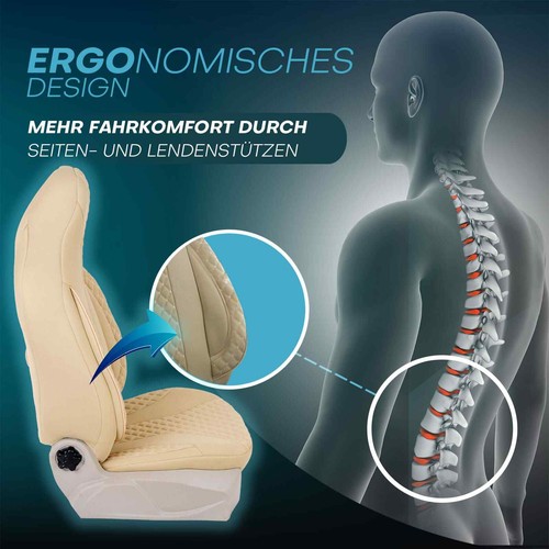 Pilot Wohnmobil Sitzbezüge passend für Ahorn Alaska (Beige) - Bild 5 von 11
