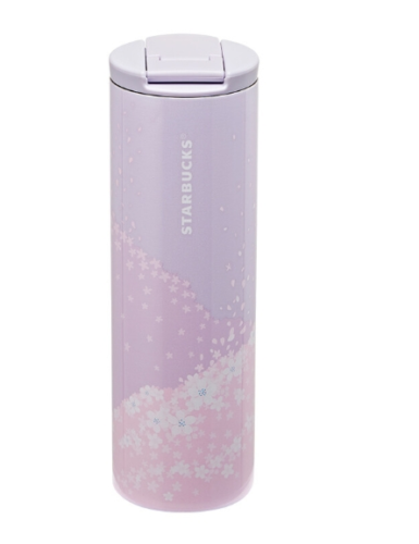 Starbucks Korea 2020 Cherry Limited SS Troy Blossom Landscape Tumbler 473ml,16Oz - Picture 3 of 3