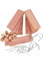 Household Essentials, 24 Pcs - 12 Cedar Hang Up With Hook, 12 cubes