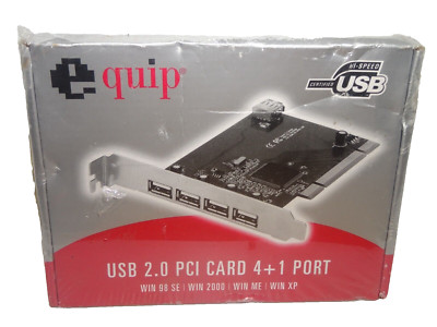 EQUIP  USB 2.0 HIGH SPEED PCI CARD 4+1 PORT  IN OVP UNGEÖFFNET #GK11357