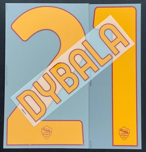 DYBALA ROMA NOME+NUMERO UFFICIALE HOME 2022-2023 Stilscreen - Foto 1 di 1